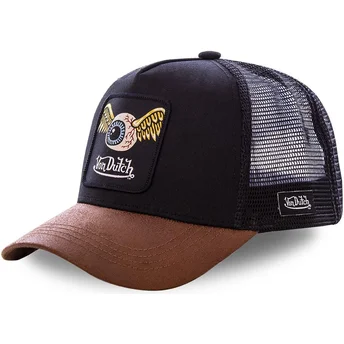 Von Dutch GRN6 Black and Brown Trucker Hat