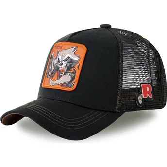 capslab-rocket-raccoon-roc4-marvel-comics-black-trucker-hat