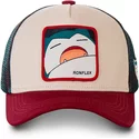 capslab-snorlax-sno2-pokemon-beige-red-and-blue-trucker-hat