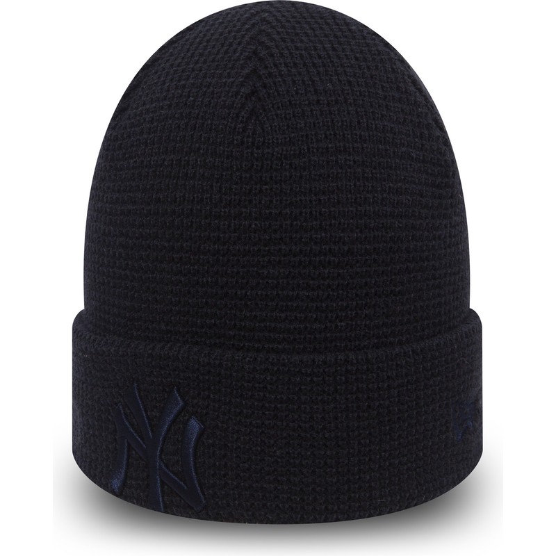 new-era-cuff-knit-essential-waffle-new-york-yankees-mlb-navy-blue-beanie
