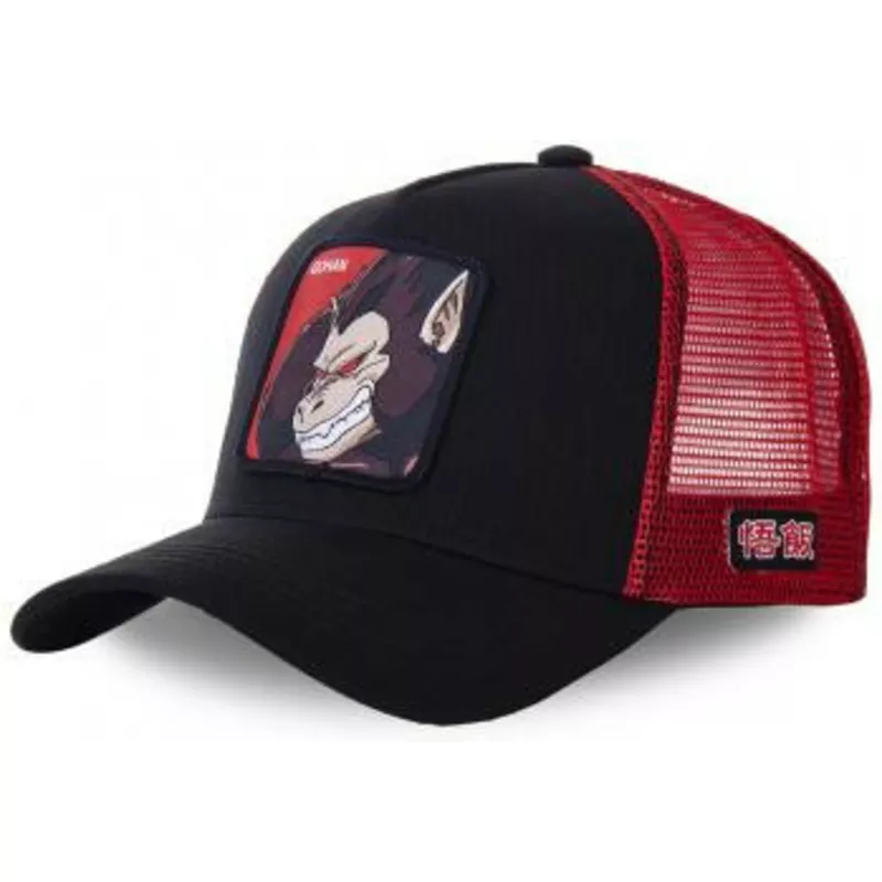 capslab-saiyan-great-ape-sai-dragon-ball-black-and-red-trucker-hat