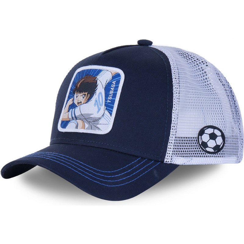 capslab-tsubasa-ozora-tsu2-captain-tsubasa-navy-blue-and-grey-trucker-hat