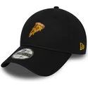 new-era-curved-brim-9twenty-pizza-black-adjustable-cap
