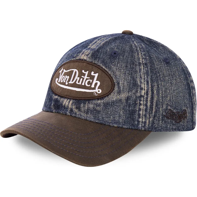 von-dutch-curved-brim-jean1-blue-denim-and-brown-adjustable-cap