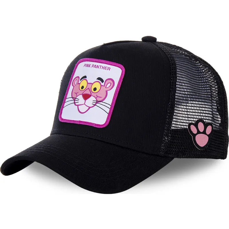 capslab-youth-pink-panther-kidpant7-black-trucker-hat