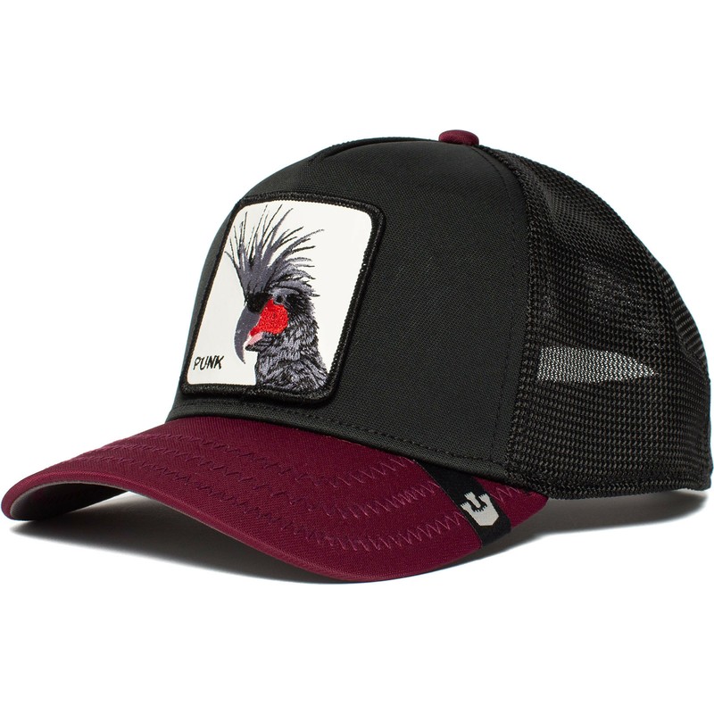 goorin-bros-bird-punk-sqwauk-black-and-maroon-trucker-hat