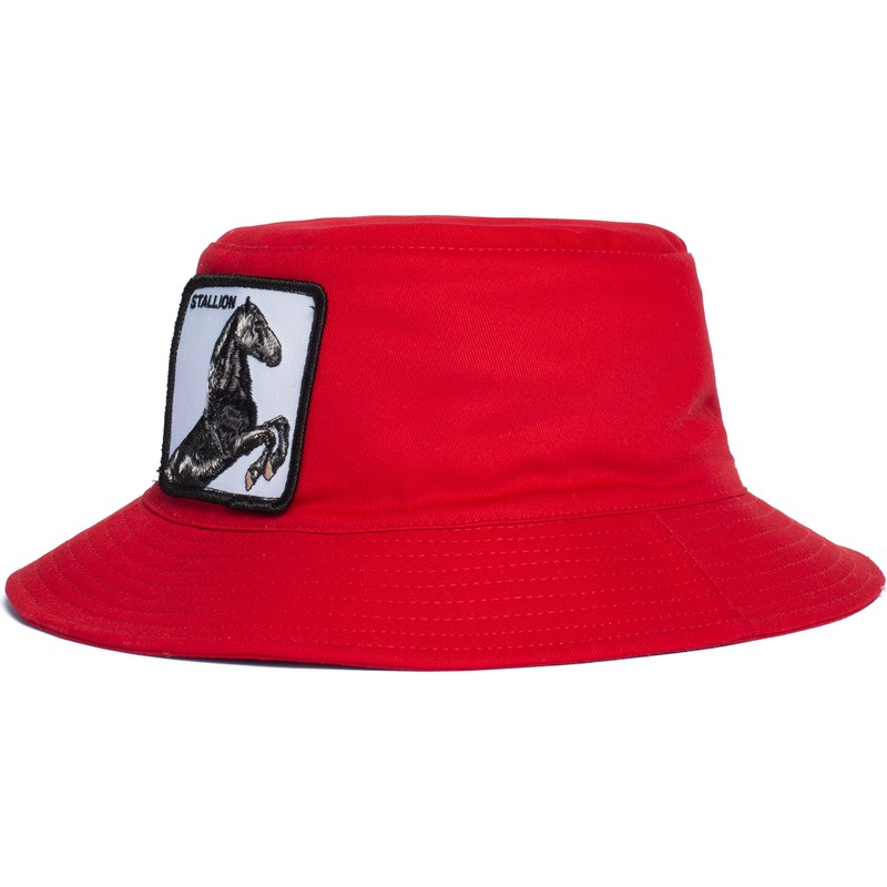 goorin-bros-horse-stallion-im-a-little-hoarse-the-farm-red-bucket-hat