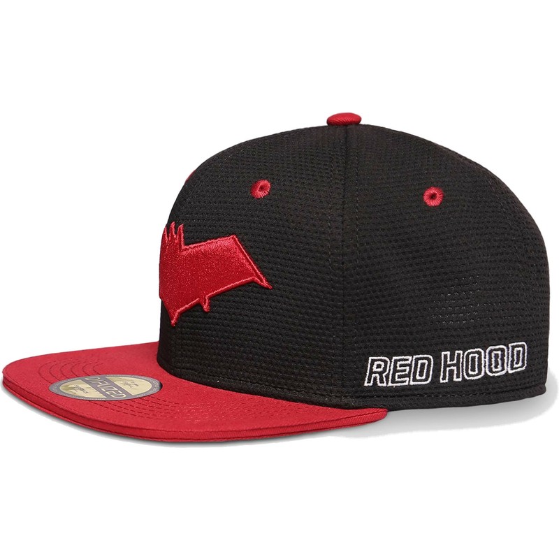 difuzed-flat-brim-red-hood-logo-dc-comics-black-and-red-snapback-cap