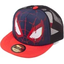 difuzed-spider-man-face-marvel-comics-blue-and-red-snapback-flat-brim-trucker-hat