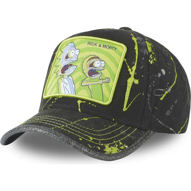 Capslab Curved Brim TAG RIC Rick and Morty Black and Green