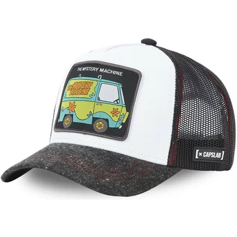 Capslab The Mystery Machine MAC Scooby-Doo White and Black Trucker Hat