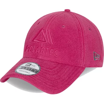 New Era Curved Brim 9FORTY Polartec Pink Adjustable Cap