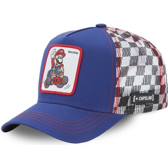 Capslab Mario Kart SMK MAR2 Super Mario Bros. Blue Trucker Hat