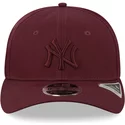 new-era-curved-brim-maroon-logo-9fifty-stretch-snap-new-york-yankees-mlb-maroon-snapback-cap