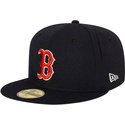 new-era-flat-brim-59fifty-ac-perf-boston-red-sox-mlb-navy-blue-fitted-cap