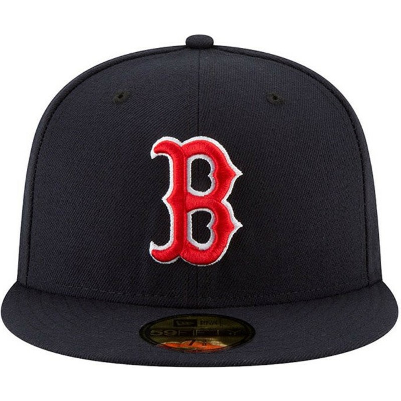 new-era-flat-brim-59fifty-ac-perf-boston-red-sox-mlb-navy-blue-fitted-cap