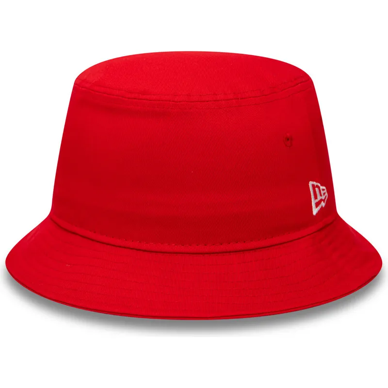 New Era Essential Tapered Red Bucket Hat: Caphunters.ie