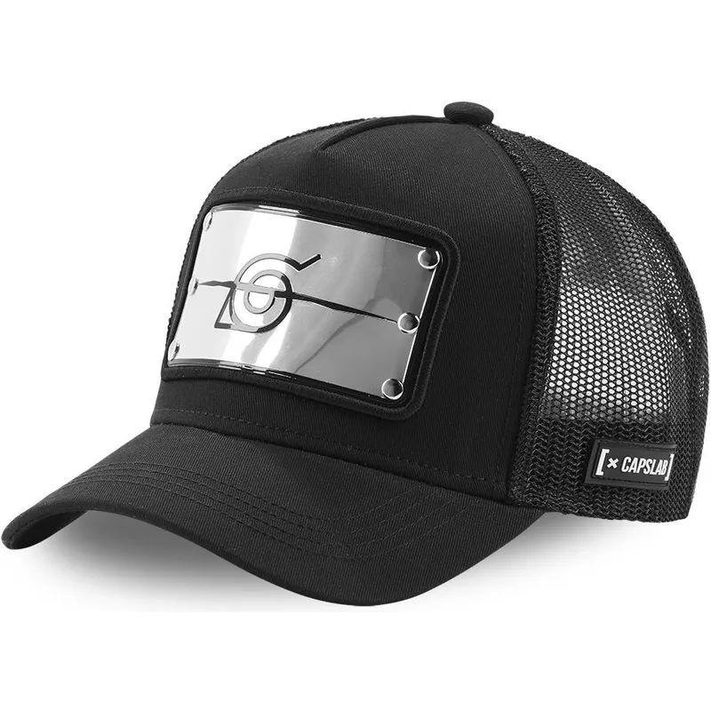 Capslab Naruto Uzumaki NAR2 Black Trucker Hat