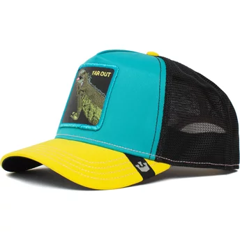 Goorin Bros. Far Out Iguana Party The Farm Blue, Black and Yellow Trucker Hat