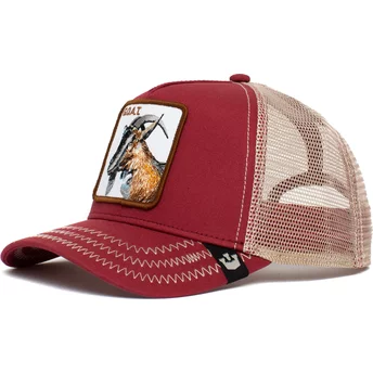 Goorin Bros. G.O.A.T. The Goat The Farm Red and White Trucker Hat