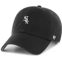 47-brand-curved-brim-clean-up-base-runner-chicago-white-sox-mlb-black-adjustable-cap