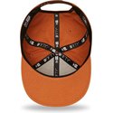 new-era-flat-brim-brown-logo-9fifty-league-essential-los-angeles-dodgers-mlb-brown-snapback-cap