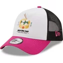 new-era-dumplings-food-pack-white-pink-and-black-trucker-hat