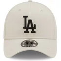 new-era-curved-brim-39thirty-league-essential-los-angeles-dodgers-mlb-beige-fitted-cap