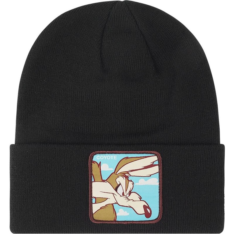 capslab-wile-e-coyote-bon-coy1-looney-tunes-black-beanie
