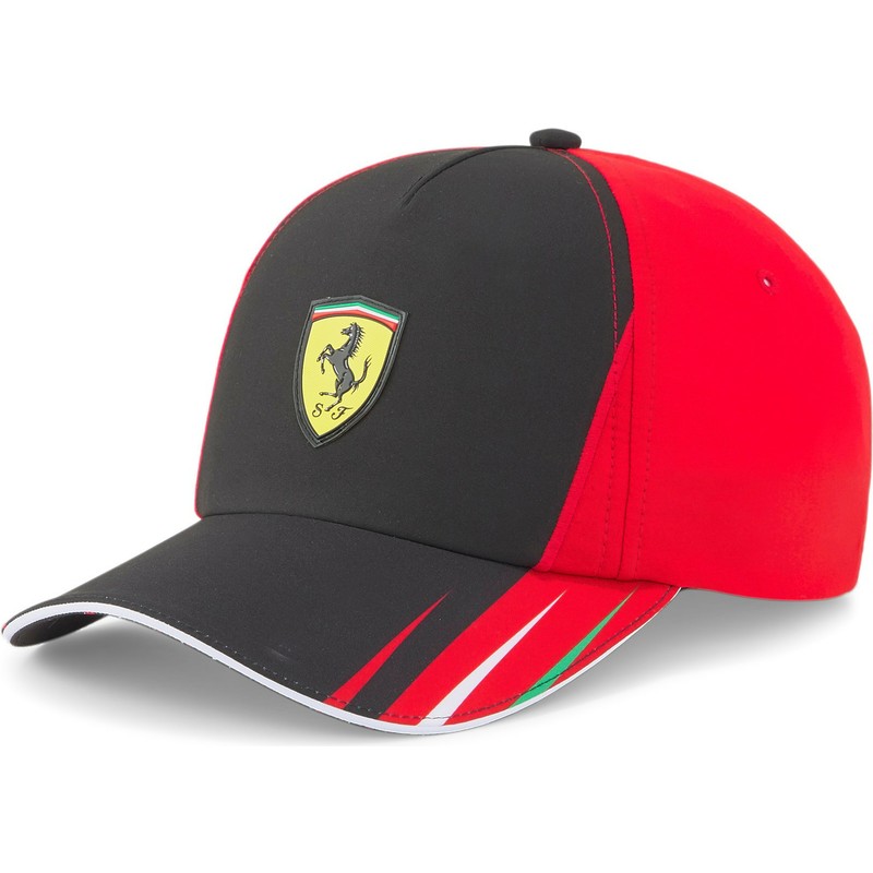 puma-curved-brim-sf-team-ferrari-formula-1-black-and-red-snapback-cap