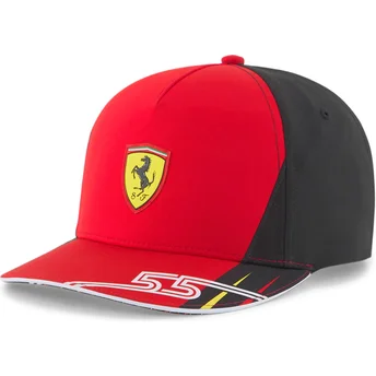 Puma Curved Brim SF Carlos Sainz Ferrari Formula 1 Red and Black Snapback Cap