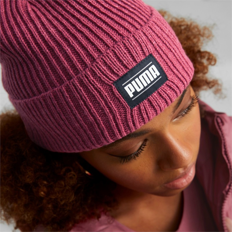 puma-ribbed-classic-cuff-red-beanie
