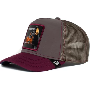 Goorin Bros. Doberman Fearless True True The Farm Grey and Maroon Trucker Hat