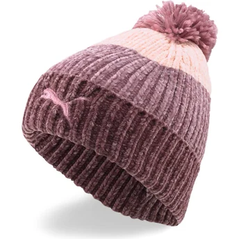 Puma Women Purple Beanie with Pompom