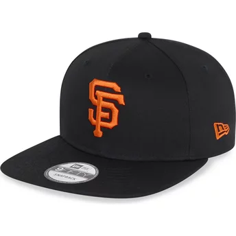 New Era Flat Brim 9FIFTY Essential San Francisco Giants MLB Black Snapback Cap