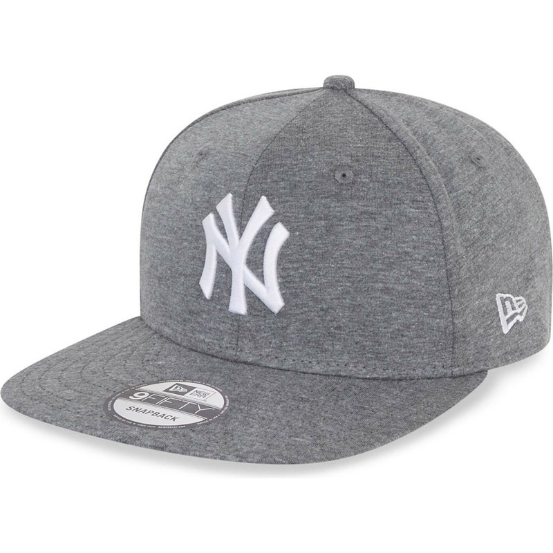 new-era-flat-brim-9fifty-jersey-medium-new-york-yankees-mlb-dark-grey-snapback-cap