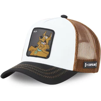 Capslab Scooby-Doo Help! REL White, Brown and Black Trucker Hat