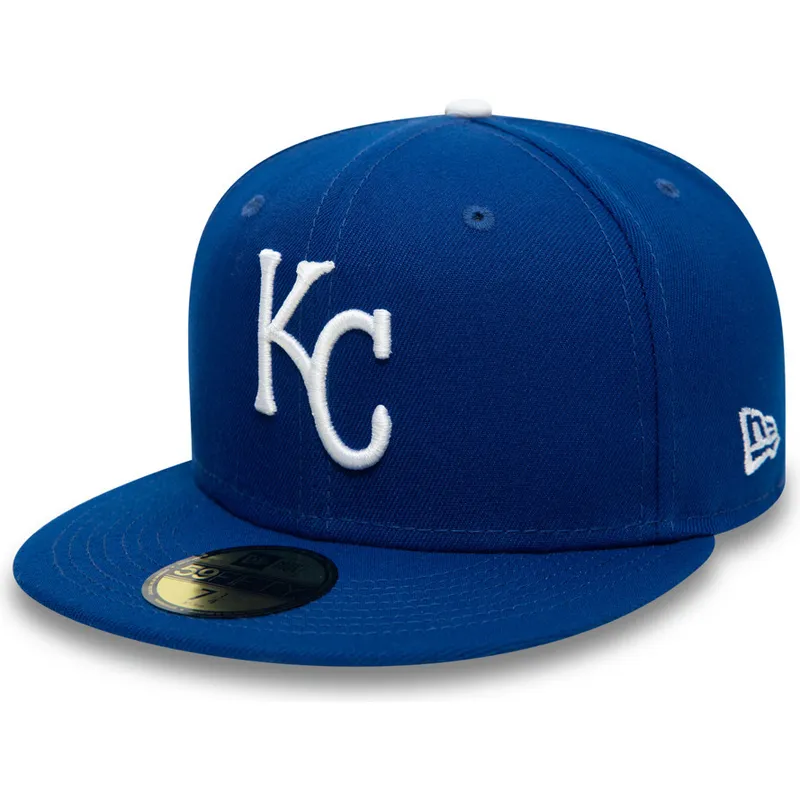 Gorra plana azul ajustada 59FIFTY Authentic On Field de Kansas City Royals  MLB de New Era