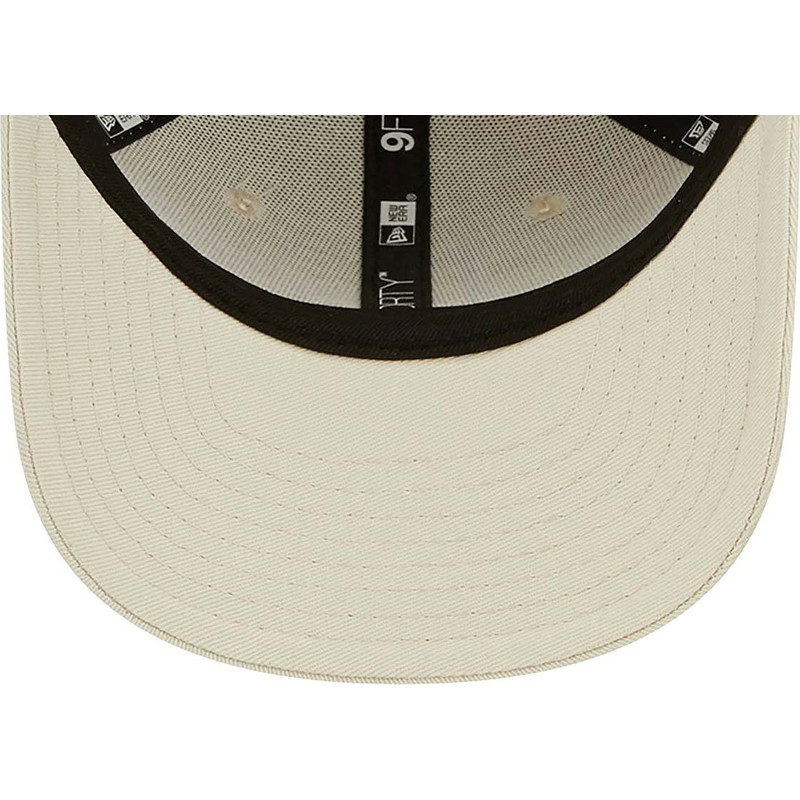 new-era-curved-brim-youth-9forty-league-essential-los-angeles-dodgers-mlb-beige-adjustable-cap