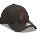 new-era-curved-brim-9forty-team-outline-los-angeles-dodgers-mlb-black-adjustable-cap