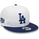 new-era-flat-brim-9fifty-crown-patches-los-angeles-dodgers-mlb-white-and-blue-snapback-cap