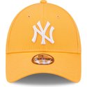 new-era-curved-brim-youth-9forty-league-essential-new-york-yankees-mlb-orange-adjustable-cap