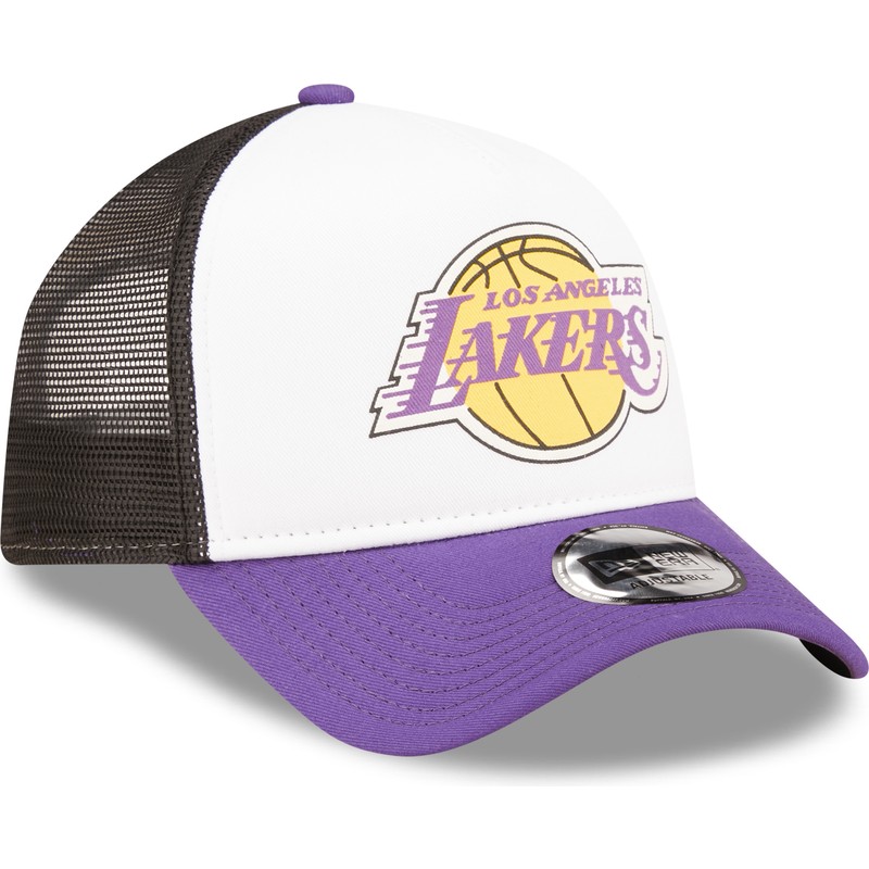new-era-a-frame-team-colour-los-angeles-lakers-nba-white-purple-and-black-trucker-hat