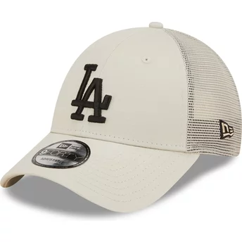 New Era A Frame Home Field Los Angeles Dodgers MLB Beige Adjustable Trucker Hat