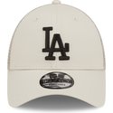 new-era-a-frame-home-field-los-angeles-dodgers-mlb-beige-adjustable-trucker-hat