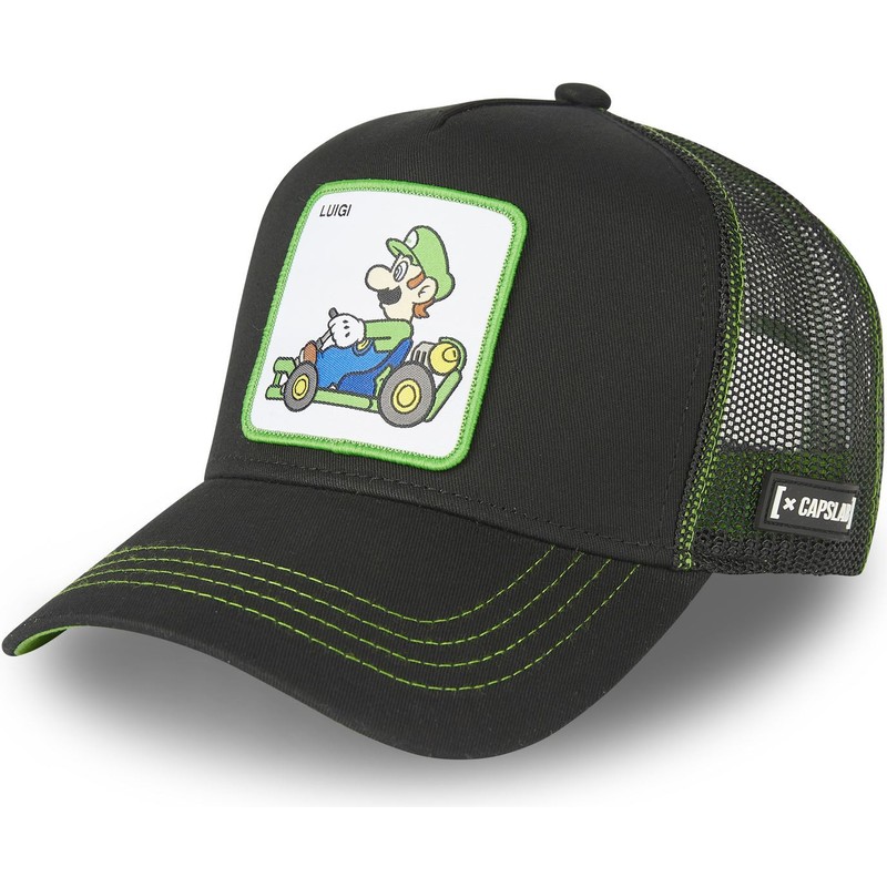 capslab-luigi-kart-lui1-super-mario-bros-black-trucker-hat
