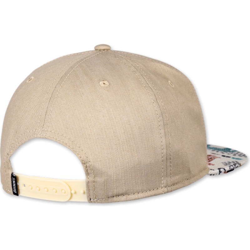 djinns-flat-brim-gepard-linen-rev-beige-snapback-cap