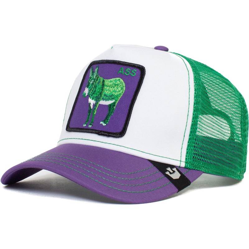 goorin-bros-ass-donkey-trip-the-farm-white-purple-and-green-trucker-hat
