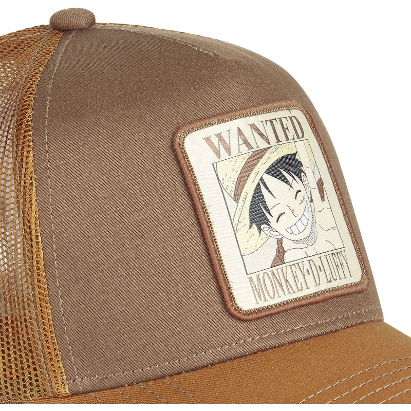 capslab-monkey-d-luffy-wanted-dead-or-alive-wan2-one-piece-brown-trucker-hat