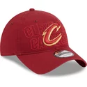new-era-curved-brim-9twenty-draft-edition-2023-cleveland-cavaliers-nba-red-adjustable-cap